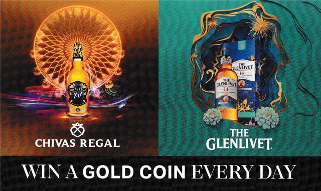 Chivas Regal and The Glenlivet coupon card